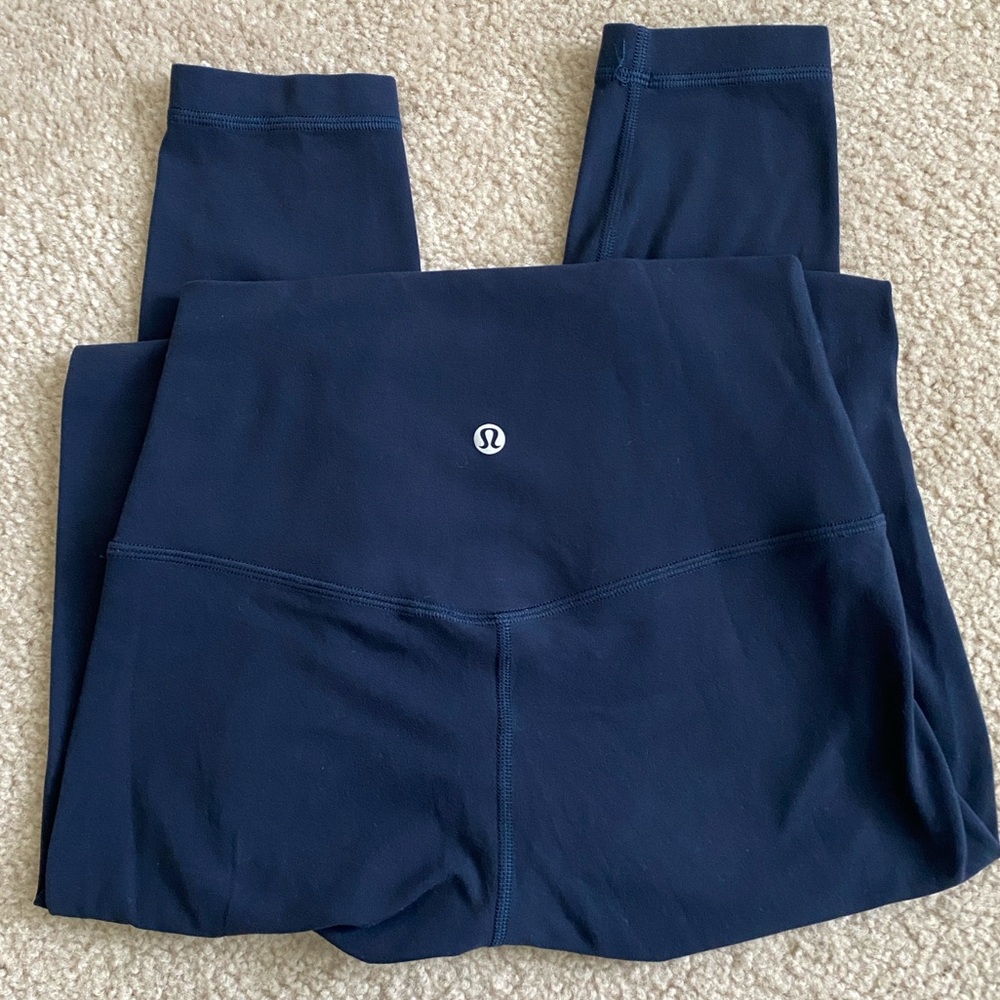 lululemon align leggings, navy blue size 4